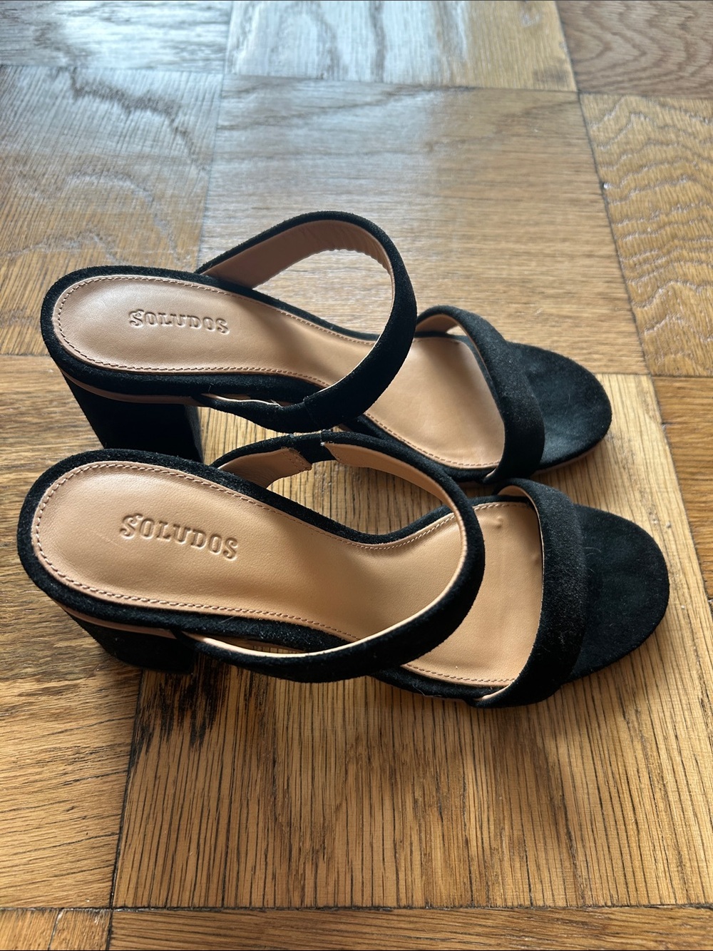 Soludos Ines Heel in Black